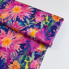 Viszkóz SATIN Flowers Danna digital print