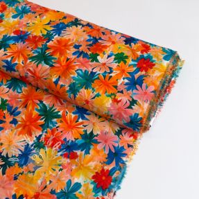 Viszkóz ECOVERO Flowers design C digital print