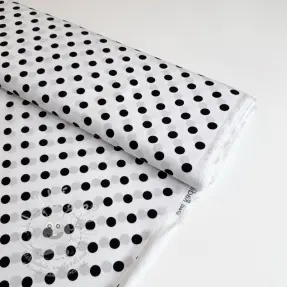 Viszkóz RADIANCE Polka dot white
