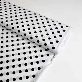 Viszkóz RADIANCE Polka dot white