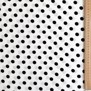 Viszkóz RADIANCE Polka dot white