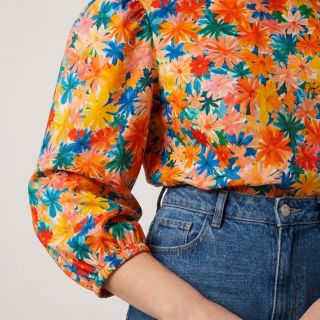 Viszkóz ECOVERO Flowers design C digital print