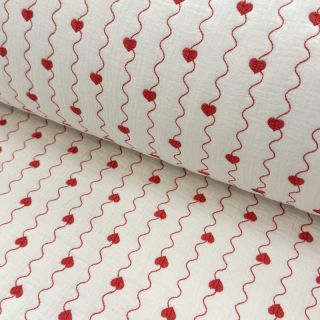 Dupla géz/muszlin STEPPED Heart