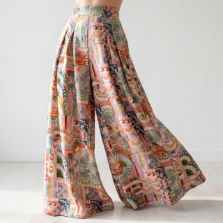 Viszkóz ECOVERO Abstract multi digital print