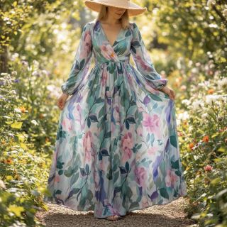 Viszkóz RADIANCE Flower design C digital print