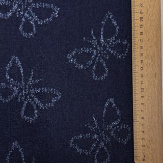 JEANS DENIM JACQUARD Butterflies