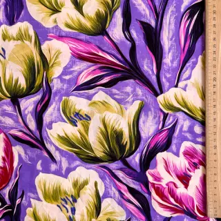 Viszkóz ECOVERO Flowers design A digital print