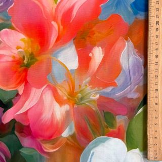 Viszkóz RADIANCE Flower design B digital print