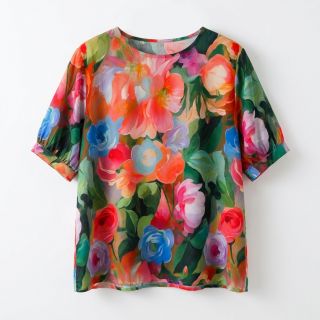 Viszkóz RADIANCE Flower design B digital print