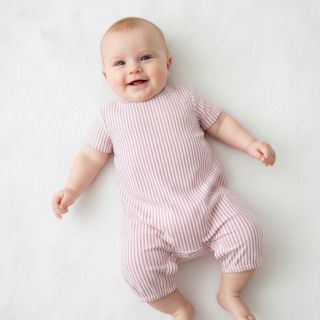 Dupla géz/muszlin YARN DYED Summer stripe rose