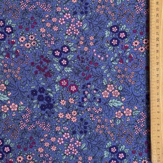 Viszkóz ECOVERO Flowers Galia purple