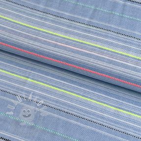 Pamutvászon YARN DYED NEON Stripe summer
