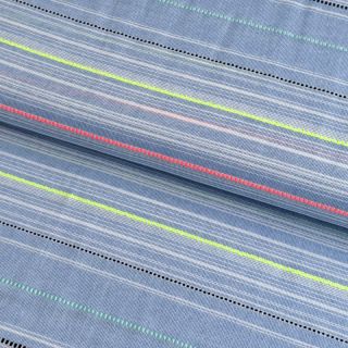 Pamutvászon YARN DYED NEON Stripe summer