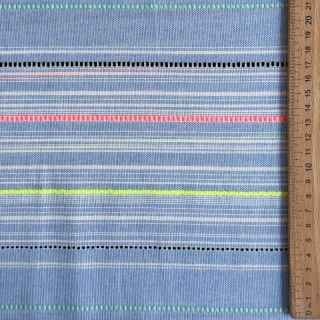 Pamutvászon YARN DYED NEON Stripe summer