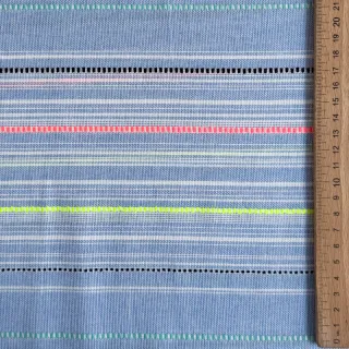 Pamutvászon YARN DYED NEON Stripe summer