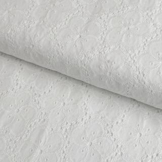 Pamutvászon EMBROIDERY 2 side Camelia