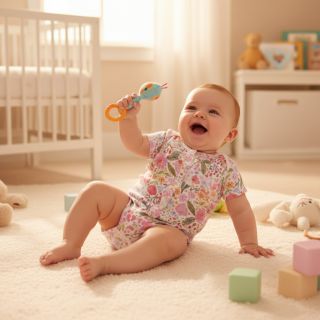 Dupla géz/muszlin Flowers pink dream digital print