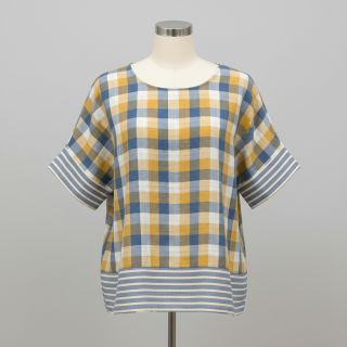 Dupla géz/muszlin DOUBLE SIDED Summer Check