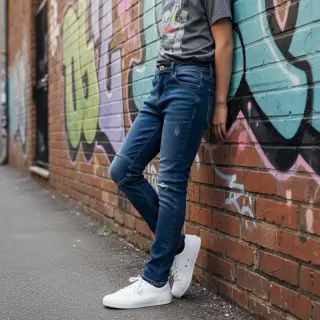 JEANS DENIM TWILL indigo blue