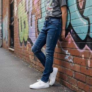 JJEANS DENIM TWILL indigo blue