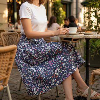 Pamutvászon JEANS Hearts