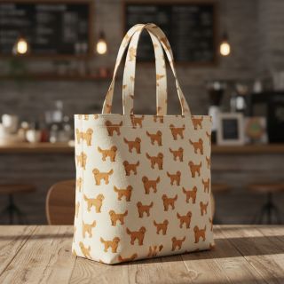 Dekorációs anyag Linenlook Labradoodle Dog Love digital print