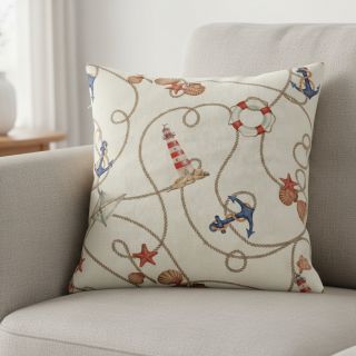 Dekorációs anyag Linenlook Maritime Rope Mix digital print