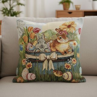 Dekorációs anyag GOBELIN PREMIUM Floral Easter Bunny PANEL