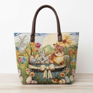 Dekorációs anyag GOBELIN PREMIUM Floral Easter Bunny PANEL