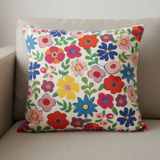 Dekorációs anyag Linenlook Flower Fiesta Field digital print