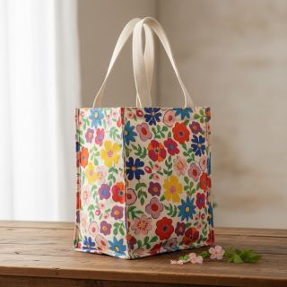 Dekorációs anyag Linenlook Flower Fiesta Field digital print