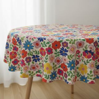 Dekorációs anyag Linenlook Flower Fiesta Field digital print