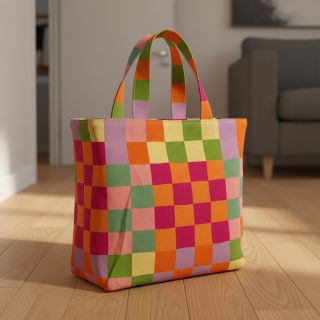 Dekorációs anyag Joyful Block Patch digital print