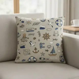 Dekorációs anyag Linenlook premium Nautical Doodle