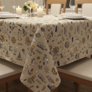 Dekorációs anyag Linenlook premium Nautical Doodle