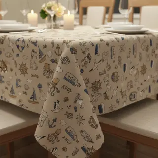 Dekorációs anyag Linenlook premium Nautical Doodle