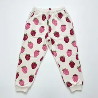 Szabadidő anyag fésült JOGGING Strawberries ecru
