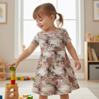 Szabadidő anyag fésült Fairy tales digital print