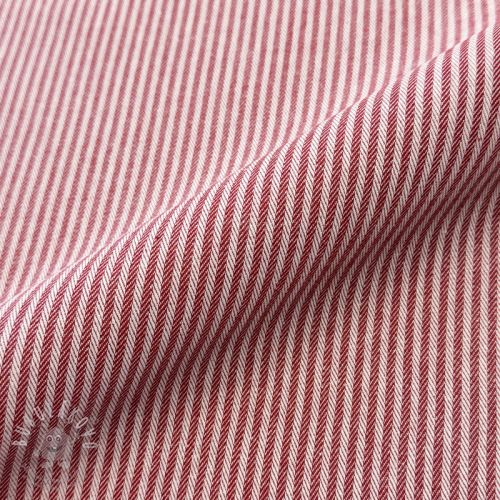 Dekorációs anyag DOBBY Colored stripe cherry