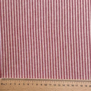 Dekorációs anyag DOBBY Colored stripe cherry
