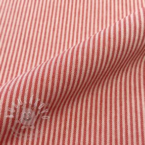 Dekorációs anyag DOBBY Colored stripe poppy red