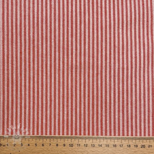 Dekorációs anyag DOBBY Colored stripe poppy red