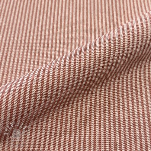 Dekorációs anyag DOBBY Colored stripe dark orange