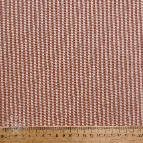 Dekorációs anyag DOBBY Colored stripe dark orange