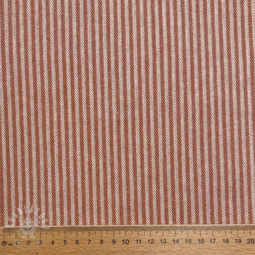 Dekorációs anyag DOBBY Colored stripe dark orange