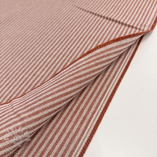 Dekorációs anyag DOBBY Colored stripe dark orange