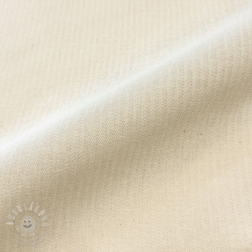 Dekorációs anyag DOBBY Colored stripe naturel