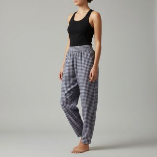 Pamutvászon YARN DYED Check Anabel teal