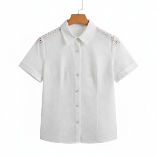 Pamutvászon EMBROIDERY 2 side Camelia