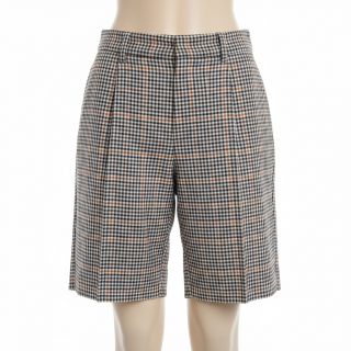 Pamutvászon YARN DYED BRUSHED Check Mike ecru